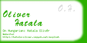 oliver hatala business card